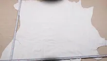white Genuine Pig grain skin leather material sale by whole piece