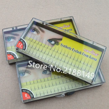 

2018 3 trays Natural False Eyelash Individual Eyelashes Extension Artificial Fake False Eyelashes Makeup Tools 8/10/12mm GD244