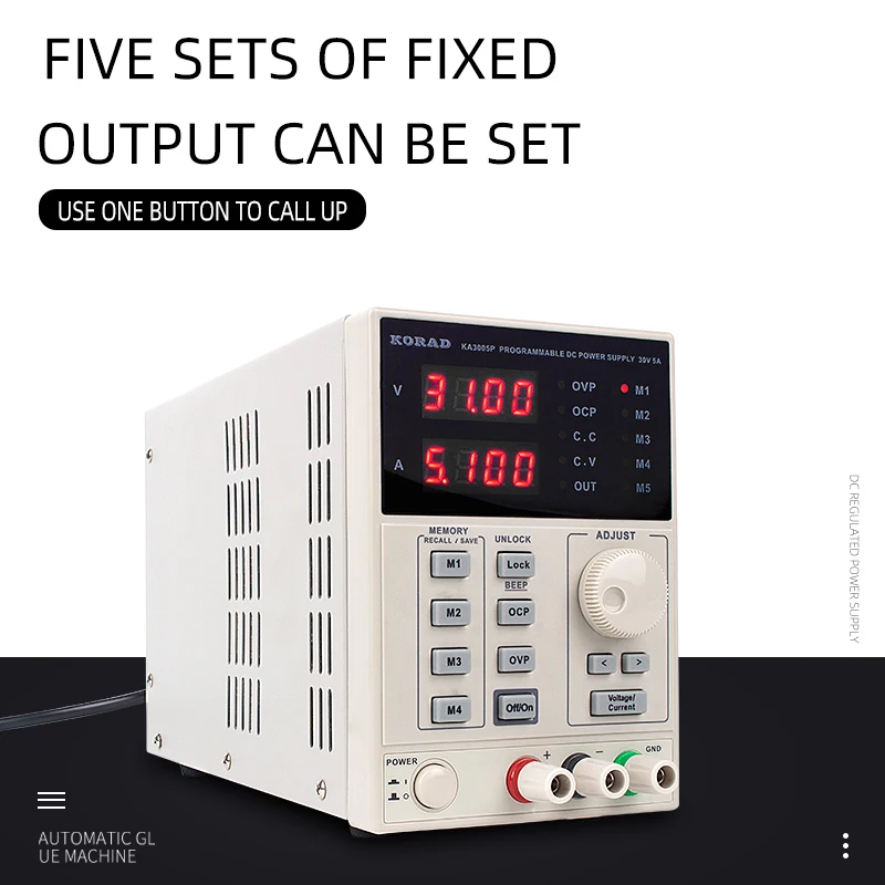 

KORAD 60V 3A Adjustable Digital DC POWER SUPPLY R232 High precision Programmable and USB Connect computer 220V KA6003P