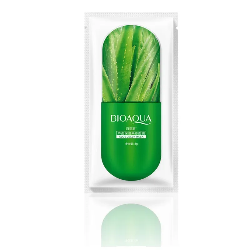 Aloe 1pc Маска для лица Глубокая увлажняющая маска для лица 1 шт. увлажняющий экстракт питательный крем против морщин антивозрастной отбеливающий уход за кожей - Цвет: Aloe 1pc