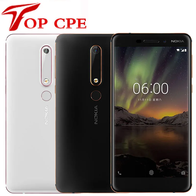 

Original Nokia 6 2nd Second generation 4GB 32GB/64GB Smartphone Snapdragon 630 Octa core Android 7 16.0MP 5.5'' Mobile phone