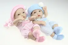 Babies reborn de 25 cm azul y rosa