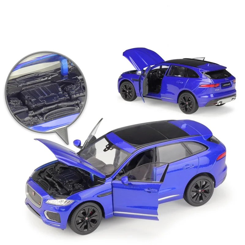 1:24 Welly Jaguar F-Pace синий/золотой/красный/белый литая модель автомобиля