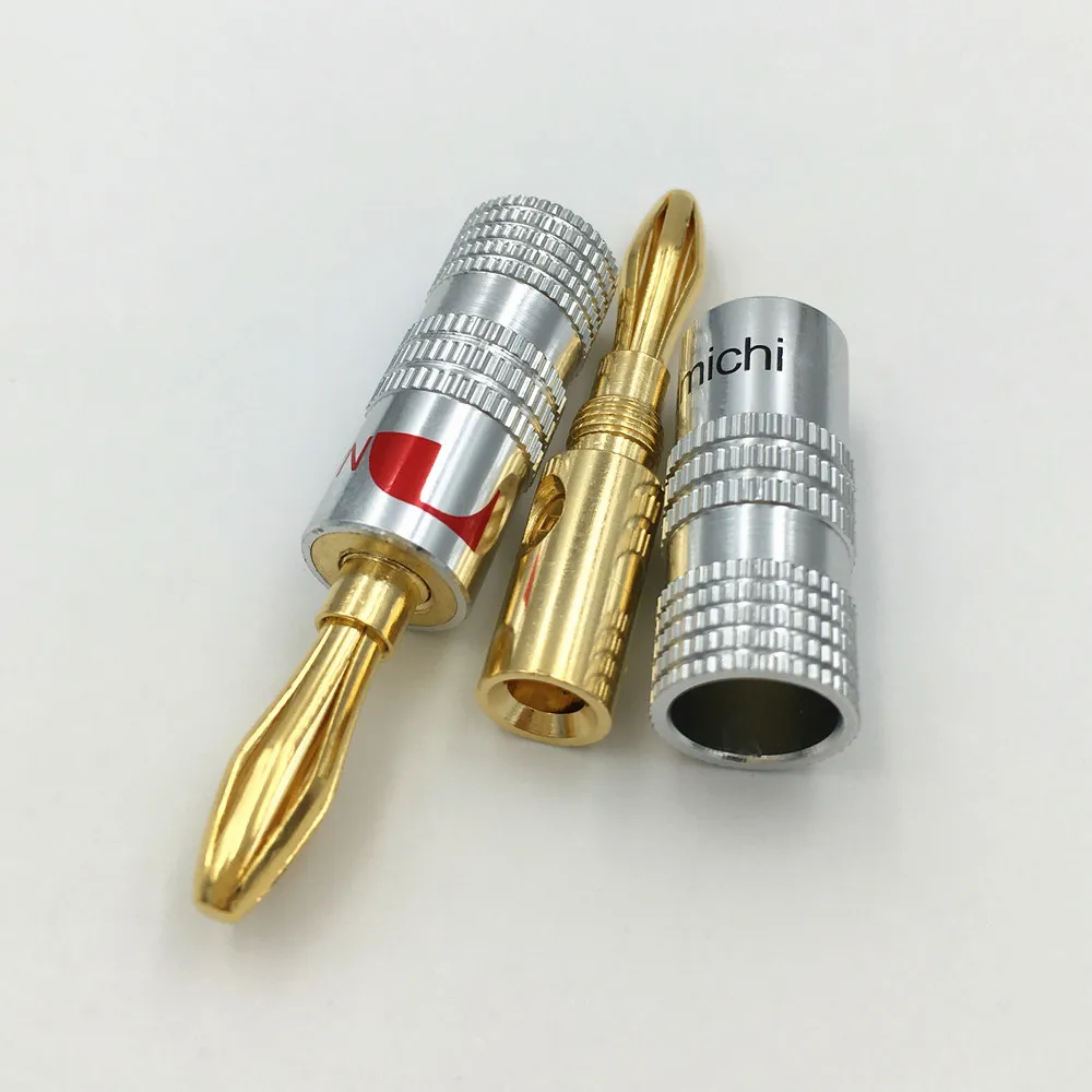 Динамик Nakamichi 4 мм золотой динамик 24 К 10 шт.|connector 4mm|connectors goldconnector jack |
