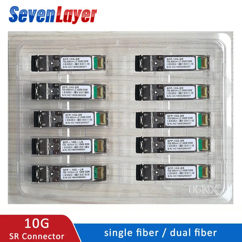 

10G SFP module BIDI 10GBASE Fiber Optic SFP Transceiver Module SM LC Optic module Compatible with multiple switches