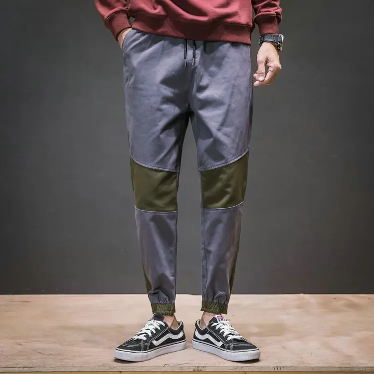 Новый Harajuku Хай-стрит хип-хоп шаровары, штаны для бега Штаны 2019 мужской с карманами и эластичной резинкой на талии; брюки, тренировочные