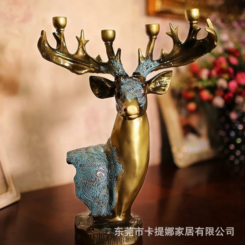 烛台鹿头