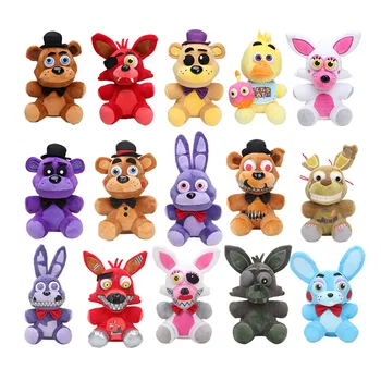 

18cm FNAF Kids Plush Toys Five Nights At Freddy's Bonnie Chica Cupcake Foxy Golden Freddy Fazbear Nightmare Sister Toy