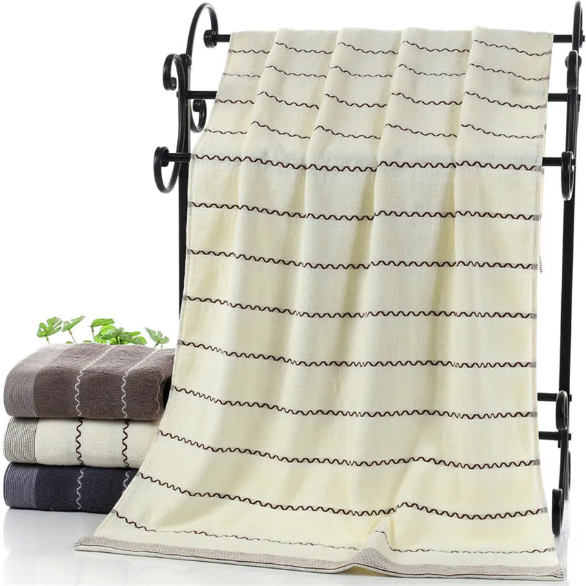 Премиум полосатые хлопчатобумажные полотенца для взрослых полотенца для ванной душ супервпитывающие полотенца толстый подарок быстросохнущие для дома