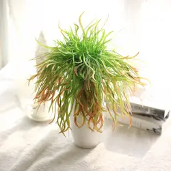 10 шт. искусственный цветок Моделирование оставляет реальные touch трава суккуленты моделирования цветок для дома комнатное растение