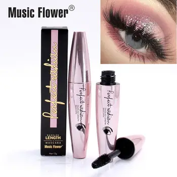 

Music Flower Mascara 4d Fiber Lashes Silk Waterproof Rimel 3D Thick Black Lash Eyelash Extension Lengthening Eyes Women Makeup