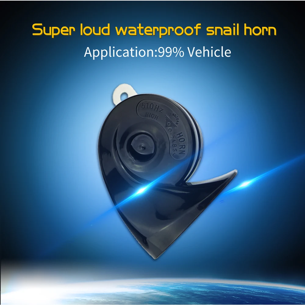 JINGZUAN Новое поступление лакированной супер громкий звуковой сигнал улитка автомобильный гудок Высокое качество 12 в звуковой сигнал Водонепроницаемый> 105Db 1 шт. для Toyota/VW/Audi