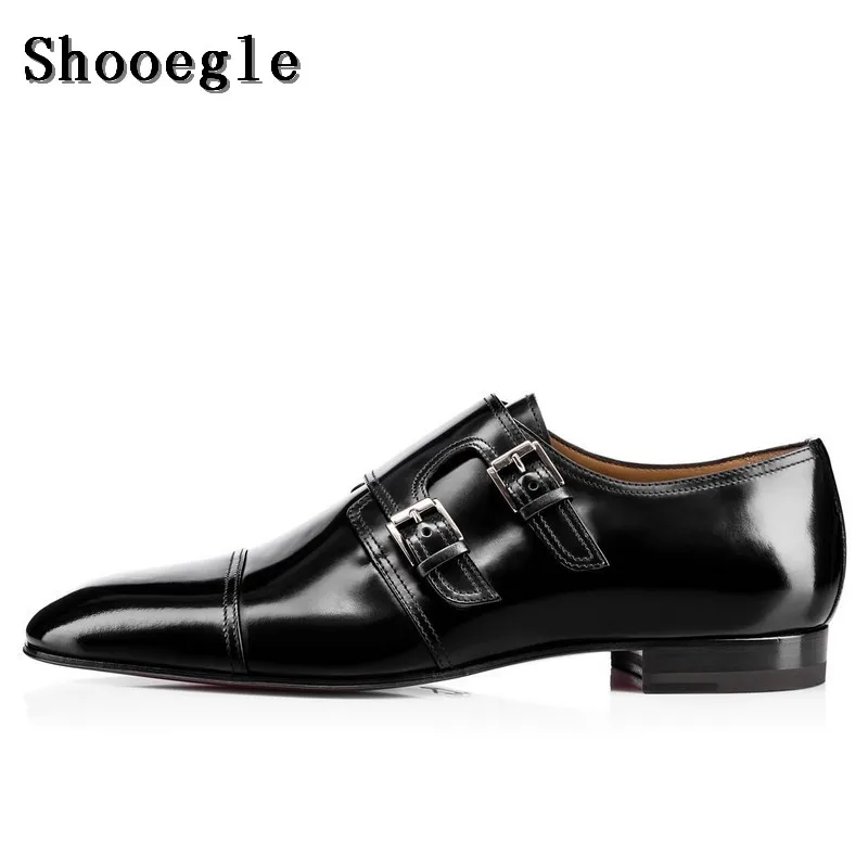 black monk strap mens shoes