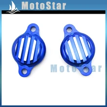 Синий ЧПУ Алюминий толкатель Клапанные крышки шапки для китайских Lifan 125cc 140cc Двигатели для автомобиля Яма Грязь обезьяна велосипед, мотоцикл