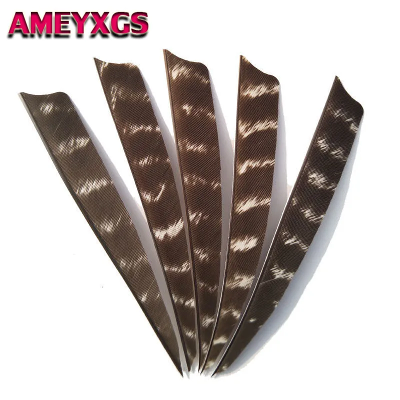 

30/50pcs 5" Archery Arrow Feather Fletches Right Wing Natural Turkey Fletching Feathers DIY Tools Hunting Shooting Accessories