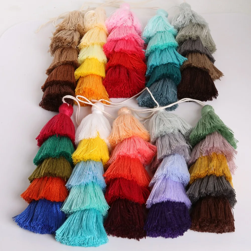 18cm 1pc Poly Cotton Tassel Charms Pendant For Fashion Making Necklace Jewelry Cellphone Key Chain Bag Decoration Accessories