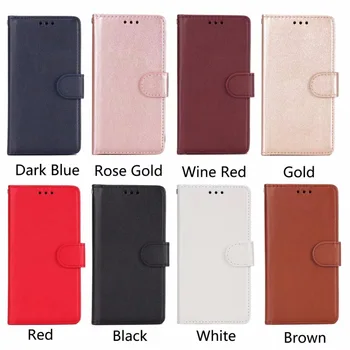 

100pcs/lot free shipping Solid color Wallet PU Leather +TPU Case For Samsung A3 A5 A7 2017 With Photo Frame Card Slots