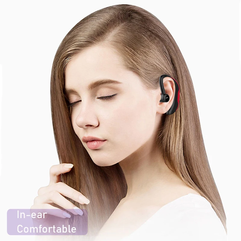 New Wireless Bluetooth Earphones Business waterproof Earphone Hanging ear Single ear handsfree Can Rotate be used left and right