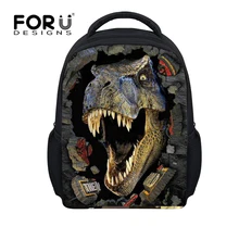 Enfriar 12 pulgadas Niños Mochilas 3D Dinosaurio Animal Búho de Impresión Niños Mochila Niños Mochilas Kindergarten Mochila Infantil