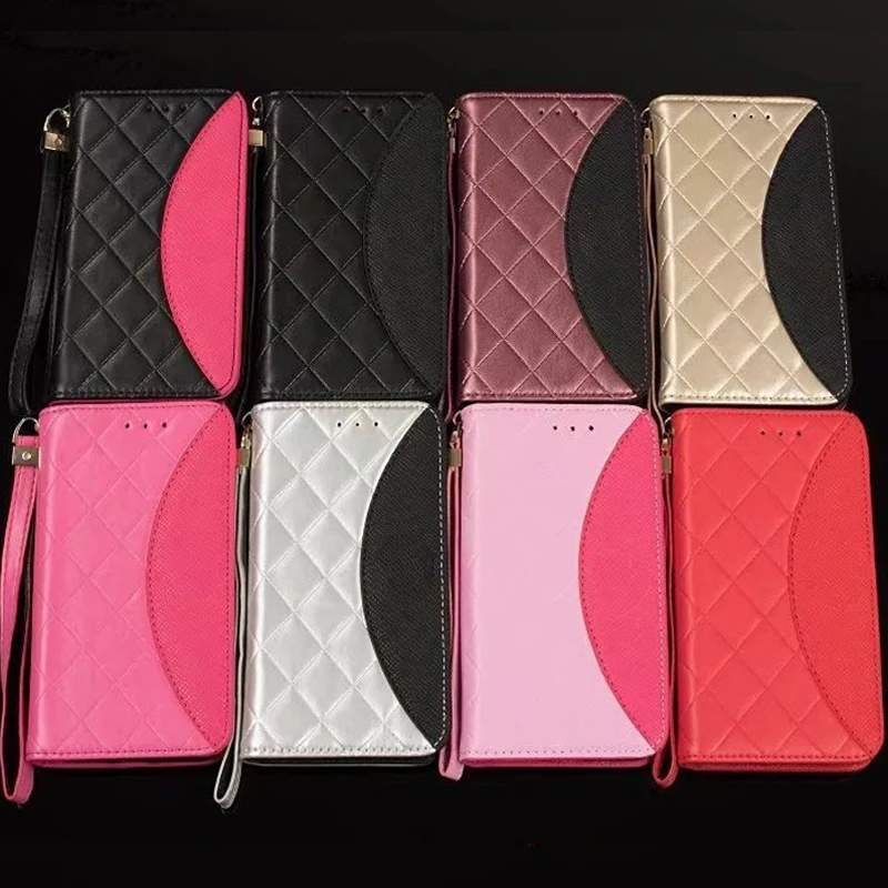 Pu leather case for iPhone X 6 6s 7 8 plus samsung galaxy note8 women wallet phone bags cover  (2)