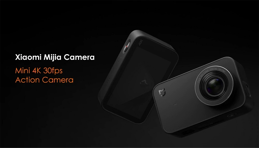 Xiaomi Mijia портативный мини 4K 30fps видео запись 145 широкий угол 2,4 дюймов экран Mijia мини