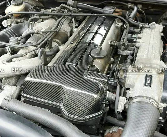 Стайлинг автомобиля чехол для двигателя из углеродного волокна Toyota Выше 2JZ VVTI|cover