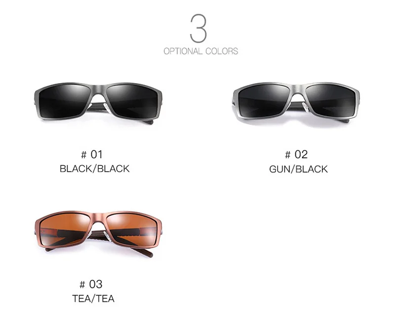 Высокое качество Для мужчин HD Алюминий-магниевого сплава поляризованные Велоспорт солнцезащитные очки для вождения очки для рыбалки с
