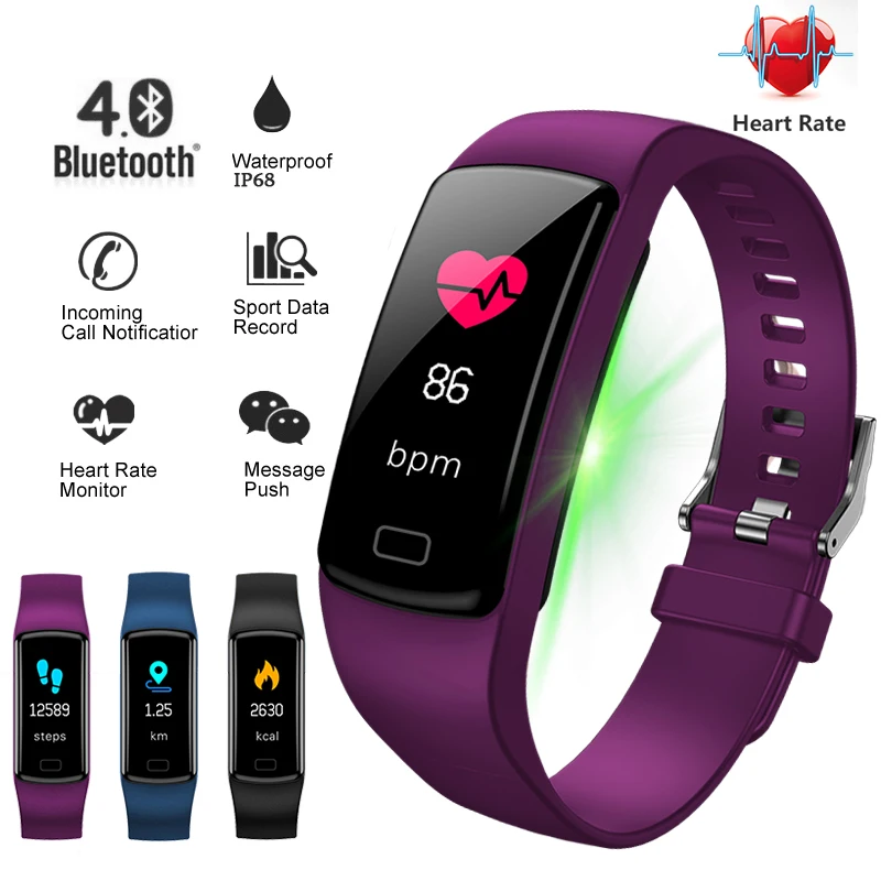 

BANGWEI Smart Watch Fitness Tracker Blood Pressure Measurement Heart Rate Monitor Activity Tracker Waterproof Smartwatch for IOS