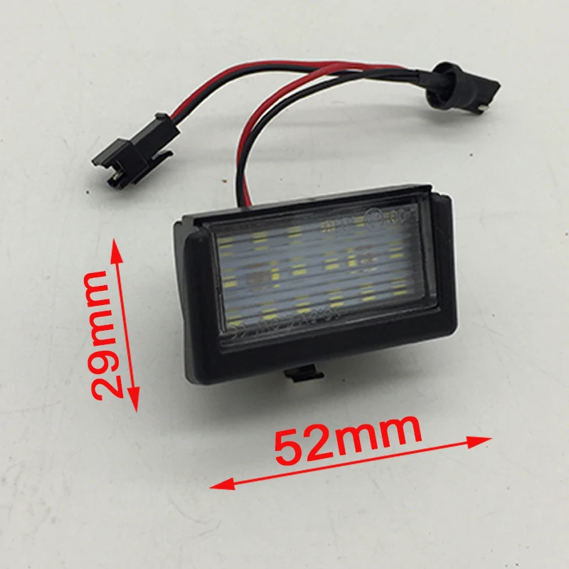 EALEN 1 набор Автомобильный светодиодный Подсветка регистрационного номера 12V без