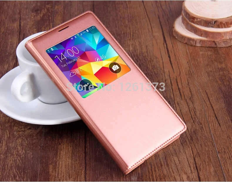 Роскошный кожаный чехол-книжка для samsung Galaxy S5 mini G800