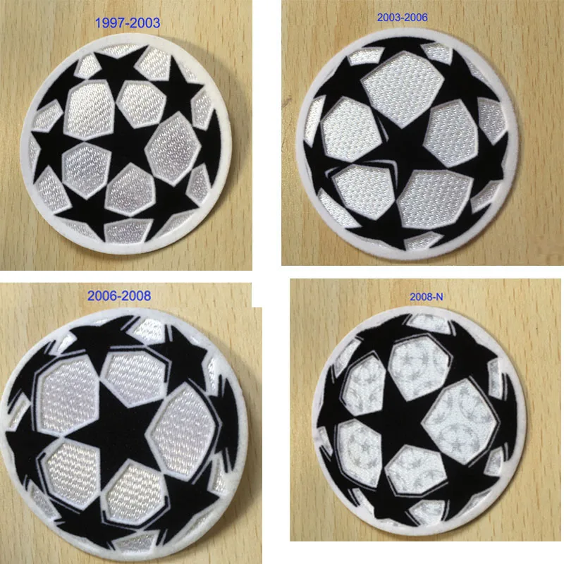 

LEXTRA UCL Champions Patch Starball Badge 1997-2003 2003-2006 2006-2008 2008-2018 Soccer Patch Heat Transfer Badge