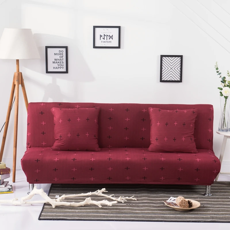 Безрукий диван Чехлы для гостиной эластичный диван-кровать спандекс диван протектор - Цвет: C