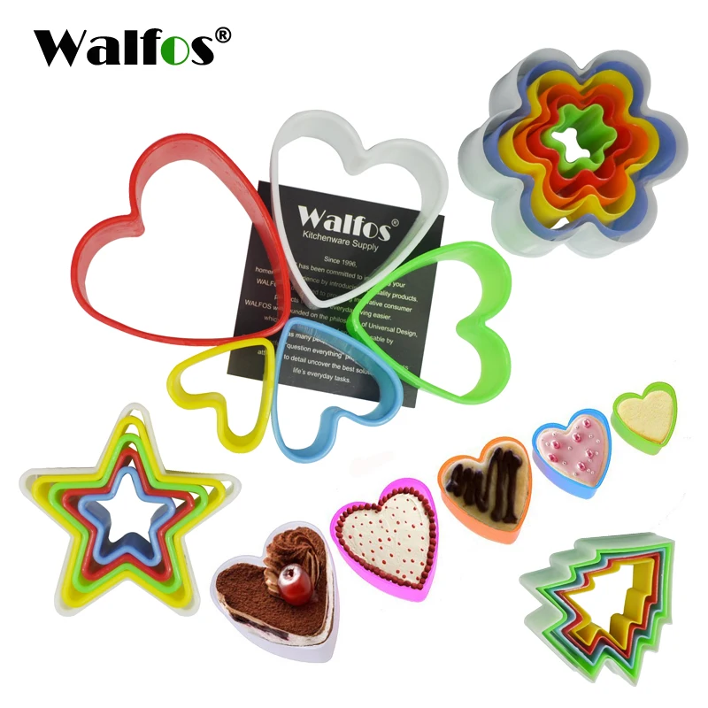 WALFOS 1 набор, резак для печенья, слайсер, рамка для торта, сделай сам, форма сердца, резак, вечерние формы для печенья, резак для печенья, штамп для печенья