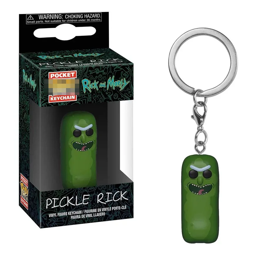 Funko pop Рик фигурки и Морти брелок игрушки POCKLE г н Meeseeks куклы брелоки подвески Декор