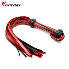Morease Sexy Leather Whip Spanking Erotic Slave Bondage Flirt Flogger Fetish BDSM Sex Toy Role Play for Couple Women Morease Sexy Leather Whip Spanking Erotic Slave Bondage Flirt Flogger Fetish BDSM Sex Toy Role Play for Couple Women