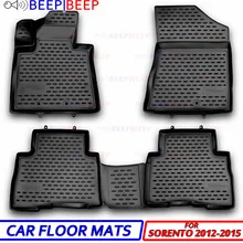 Для Kia Sorento 2012- автомобильные коврики ковры Авто Пол пылезащитный нескользящий автомобильный Стайлинг Защита интерьера