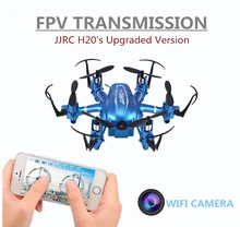 Mini Wifi FPV Drones 6 Axis Rc Dron Jjrc H20W Quadcopters with 2MP HD Camera Flying Helicopter Remote Control Toys Nano Copters
