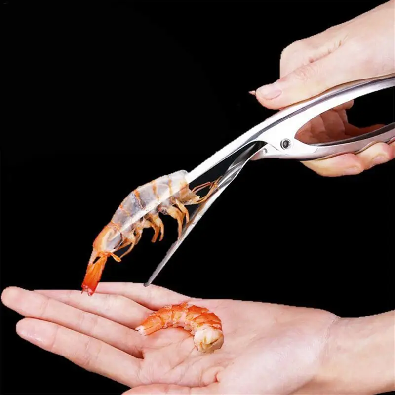 

1PC Shrimp Peeler Stainless Steel Prawn Peeler Shrimp Deveiner Peel Device Fishing Knife Creative Kitchen Gadgets Seafood Tools