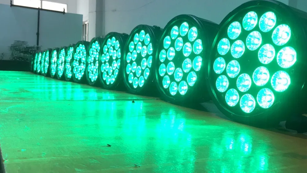 4 шт./18X12W led Par light RGBW 4in1 par flat LED PAR dmx512 disco lights профессиональный сценический dj