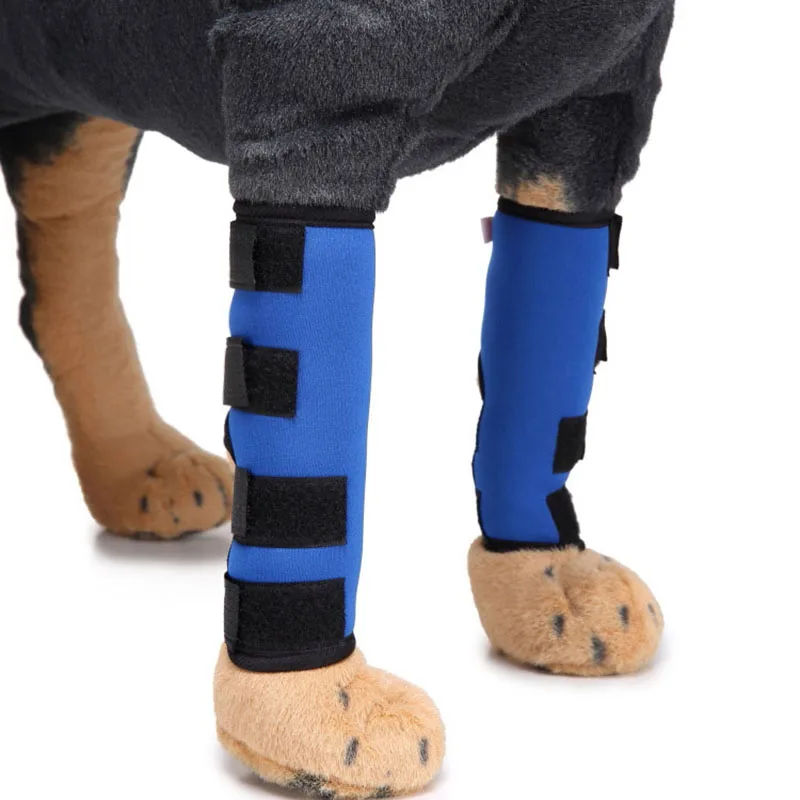 2 шт. pet наколенники хирургии раны протектор обертывание для ног дышащая травм восстановить ноги подгузник для собак Поддержка наколенники