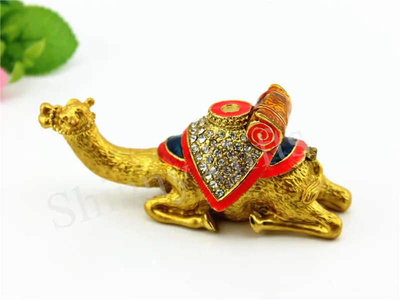 Шкатулка ручной работы с эмалью в виде верблюжьего камня шкатулка для ювелирных