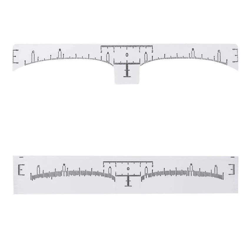 Одноразовые бровей правитель Трафареты Стикеры Template 10 шт. Перманентный макияж бровей баланса меры для бровей Красота татуировки