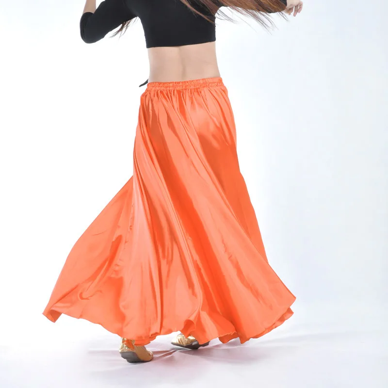 Шифоновая юбка для танца живота для женщин дешевый костюм для танца живота цыганские юбки распродажа женское платье для танца живота - Цвет: Orange