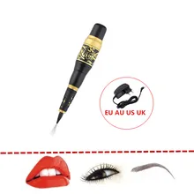 Профессиональная Перманентная ручка для татуажа бровей 30 игл наконечники питания набор США вилка