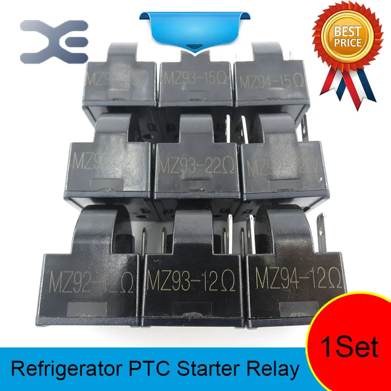 9 шт. Запчасти для холодильника стартовые части 2 3 4PIN 12 15 22OHM стартер PTC реле