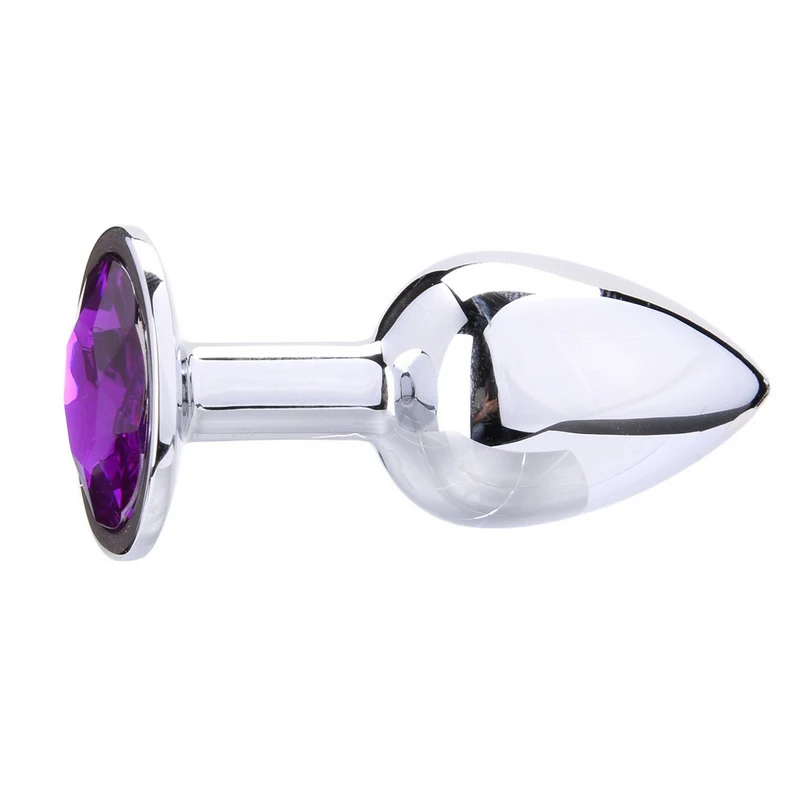 3 Size Multicolor Metal Anal Sex Toys For Women & Men, Anal Butt Plugs & Crystal Jewelry, Booty Beads,Anal Tube, Sex Products (4)