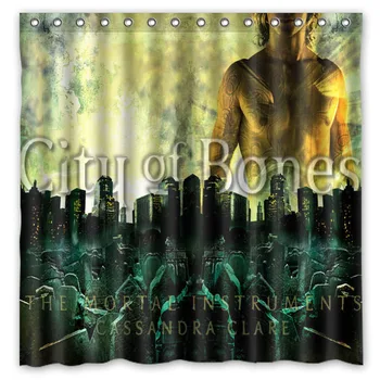 

The Mortal Instruments City of Bones Customized Bath Shower Curtain Waterproof Mildewproof Bathroom Curtains 180*180cm