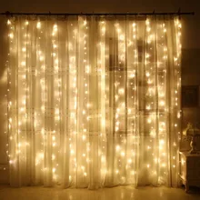 SVELTA 3X2M Garland Christmas LED Curtain Fairy Lights Gerlyanda For Decor String Lights Xmas Holiday Wedding Party Decoration svelta led curtain lights 8m 192 leds garland fairy christmas lights gerlyanda decorative for new year holiday party wedding