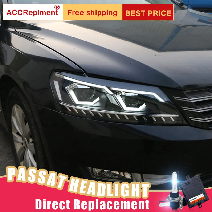 2 шт. светодиодный ные фары для Volkswagen Passat 12-15 Автомобильные ангельские глазки