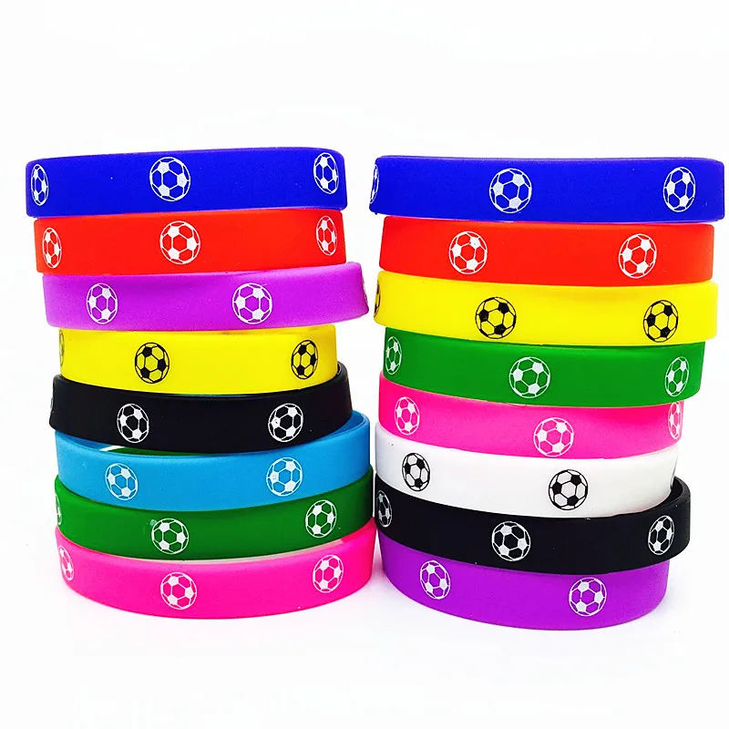 Fashion 10pcs sport silicone wristband bracelet game mens womens unisex